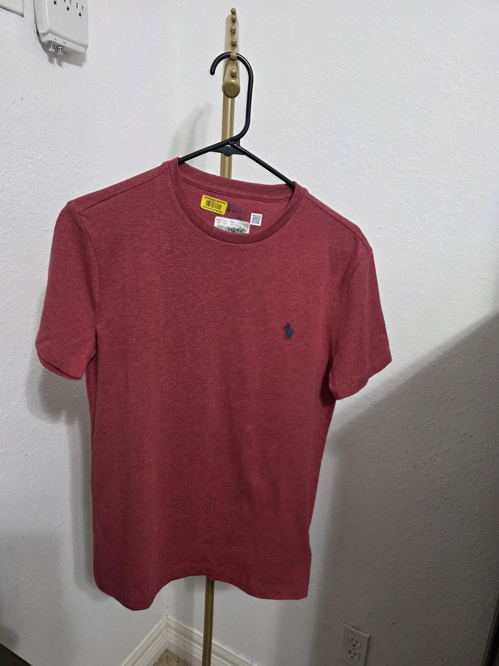 New Polo by Ralph Lauren Men’s Crewneck T‑Shirt in Heather Red